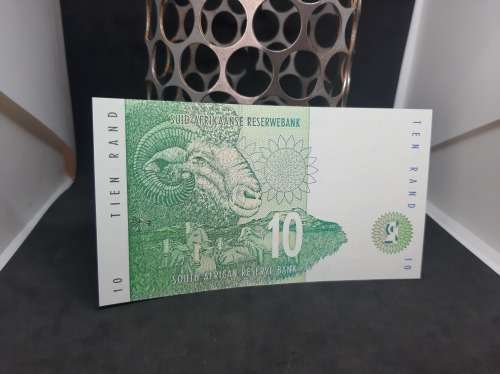 1st Issue T Mboweni Ten Rand-Tien Rand